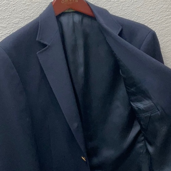 Orvis Wool Blazer 38 - Navy Blue with Gold Buttons - Picture 5 of 7